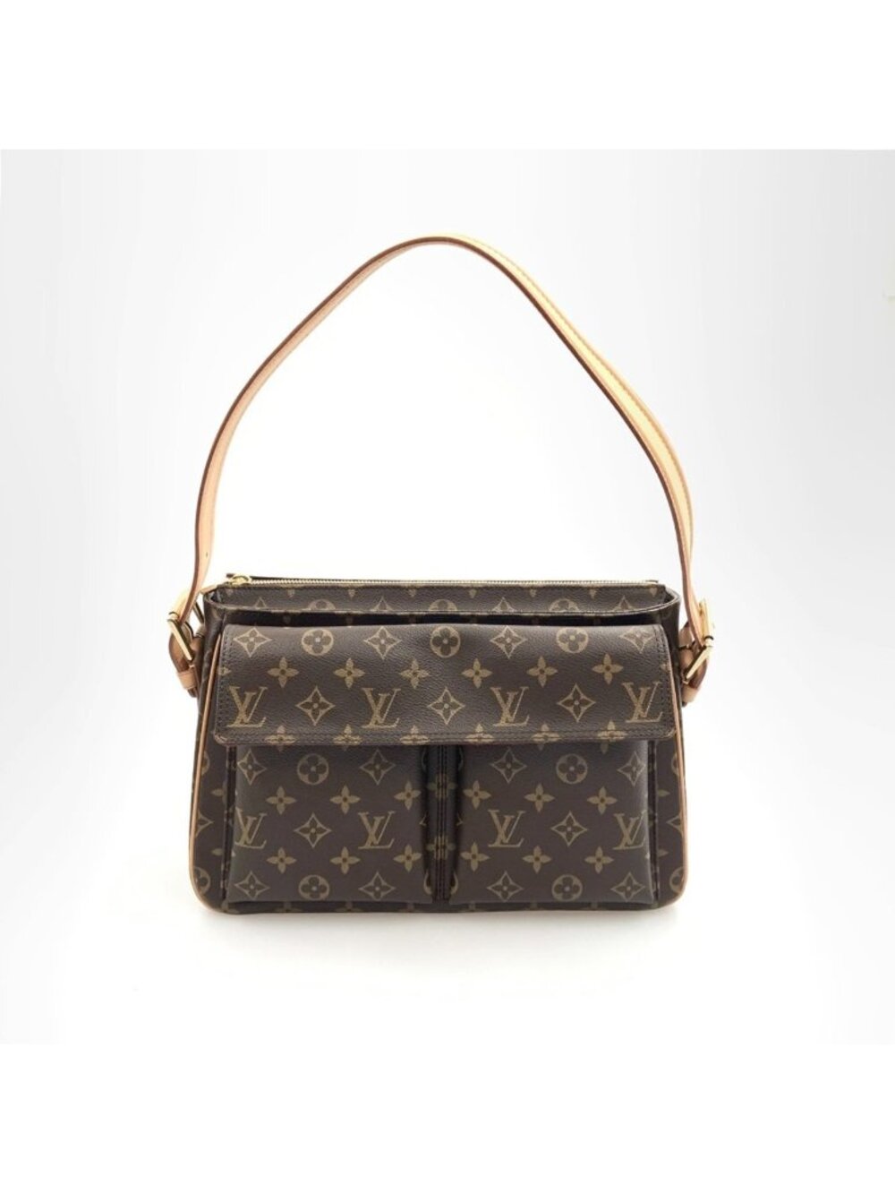 Louis Vuitton Monogram Viva-Cite GM Bag Brown